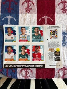 Panini Multicolor FIFA World Cup 2026 Sticker Album Page - New, unused